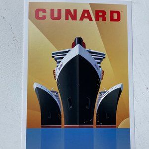10 Cunard Post Cards 9x6 NEW Queen Elizabeth - Mary 2 - Victoria